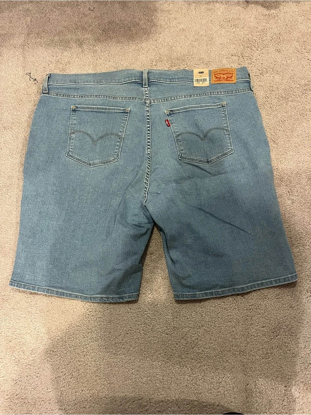 Levi’s Shaping Bermuda Jean Shorts Light Wash